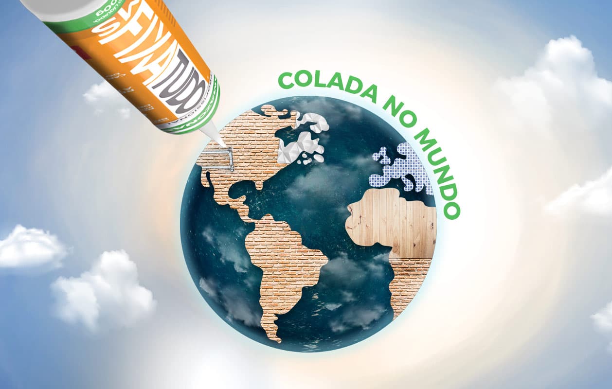 Materiales del mundo unidos con adhesivos Amazonas